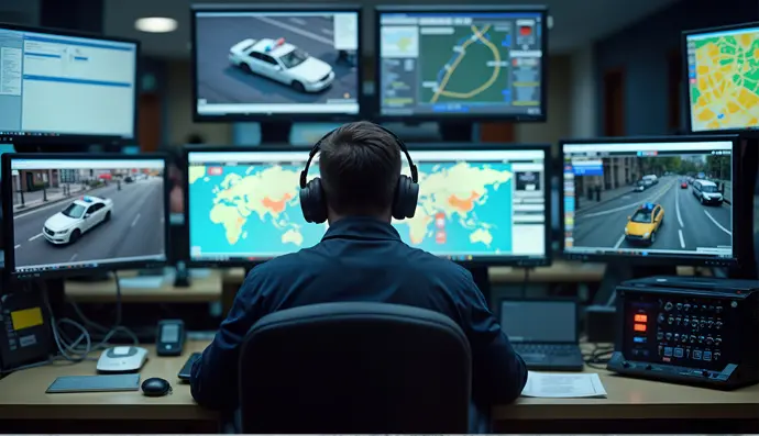 Showcasing how traffic monitoring and analytics provide insights into road conditions and driver behavior.