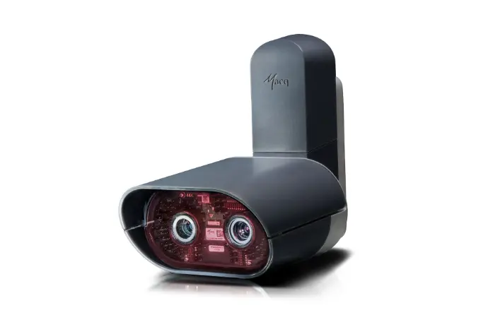 Advanced ANPR system detecting vehicles, number plates, pedestrians, and slow mobility across multiple lanes, with optional features like make & model, color, and red-light violation detection, designed for scalable urban traffic monitoring.